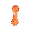 Pet Kids Dog Toy Dumbbell Chew Toy Dumbbell Crinkly Noise Maker Rubber Plaything Interactive Play Toy