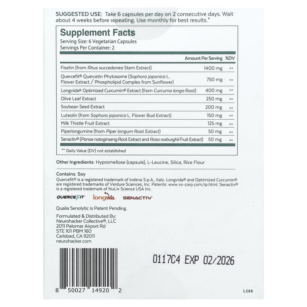 Senolytisch, 12 Kapseln