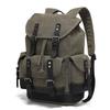 Unisex Waterproof Waxed Canvas Travel Backpack for Outdoor Sports and Laptops