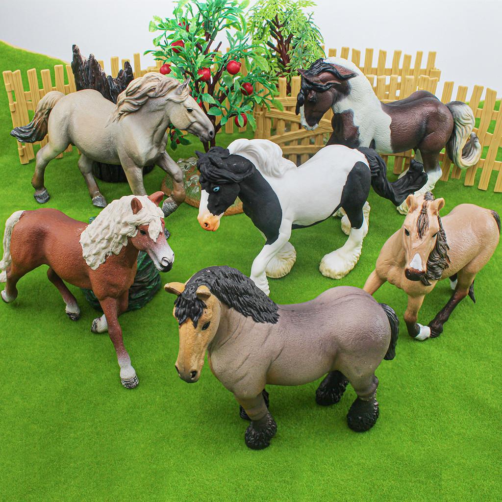 Childrens Pvc Horse Figurine Set With Authentic Design For Educational Play