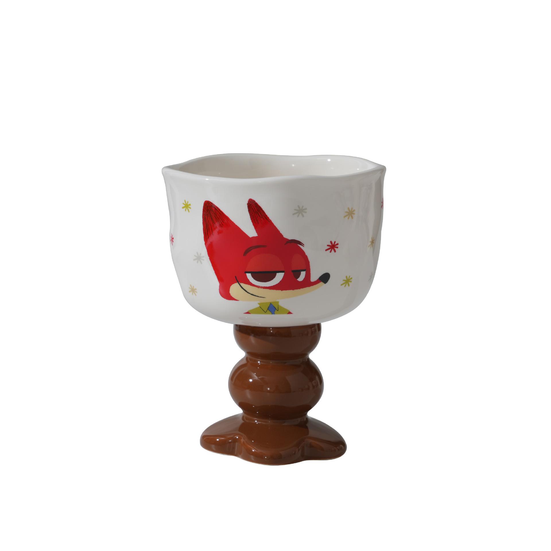 Disney Zootopia Judy and Nick Ceramic Mug, High Value Household Mug, Birthday Gift for Couples 280ml