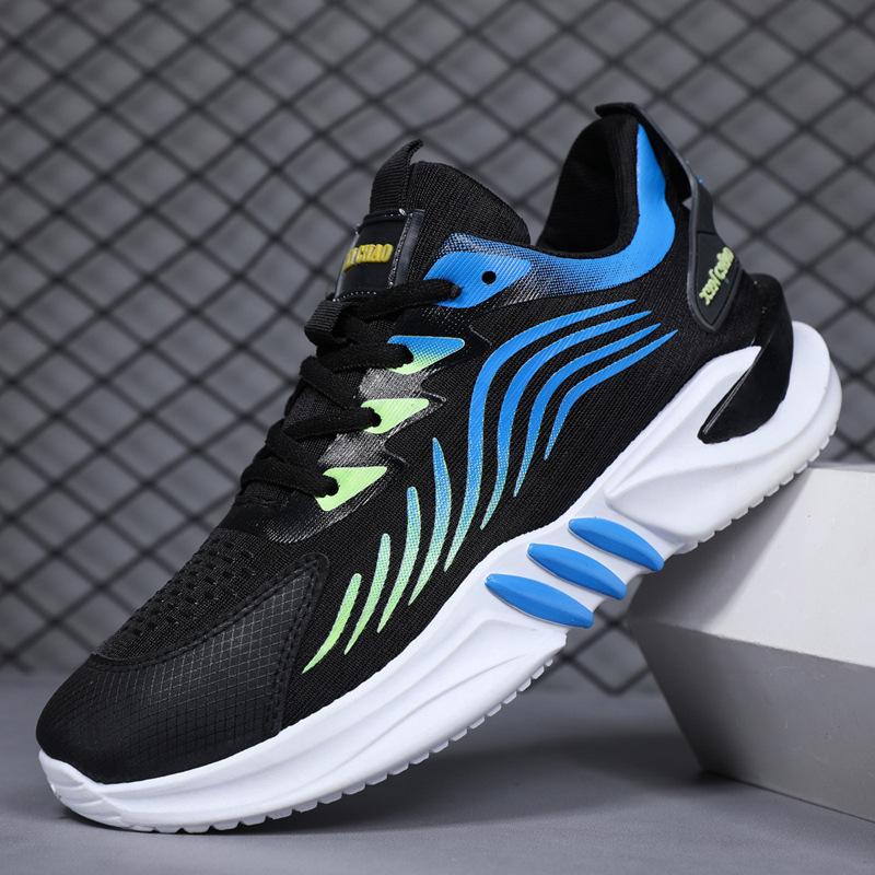 Fashion Spring and Autumn New Outdoor Sports Leisure Running Men's Shoes Anti slip Running Shoes Travel Lightweight Soft soled Shoes