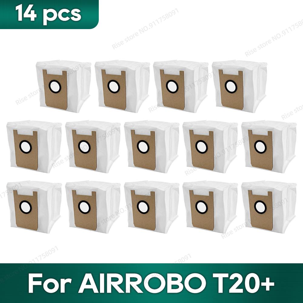 Fit for AIRROBO T20+ / T25+ / T30+ / L40+ / L50+ / L60+ / FIXR T20 Accessories Main Brush Hepa Filter Dust Bag Mop Washcloth