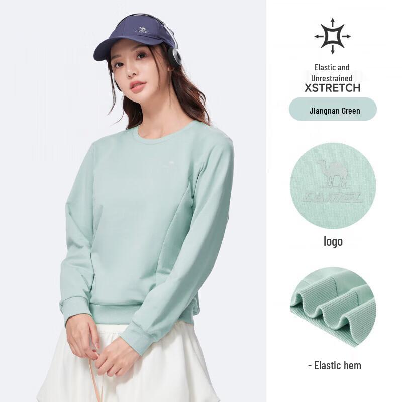 CAMEL Unisex Round Neck Long Sleeve Casual Sweatshirt M
