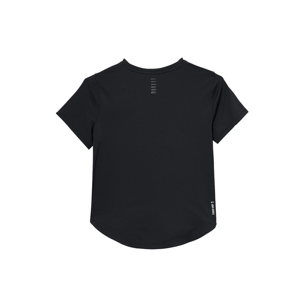 Under Armour Launch Elite Comfortable Fashionable Fitting Versatile Short Sleeve Breathable Regular T-Shirt Women Tops Black 1389564-001