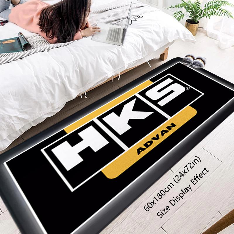 Floor Mat Non-slip Foot Rug for Entryway HKS Power Hallway Carpet Kitchen Water Absorbed Rugs Fluffy Bedside Mats Home Decor