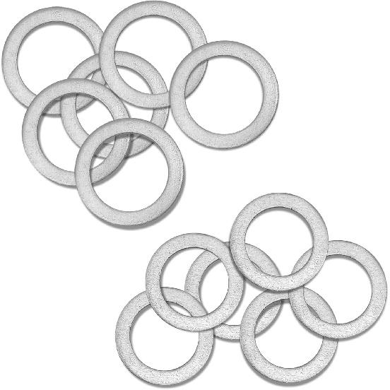 15 Pcs M14 Oil Drain Plug Gasket - 14mm OEM Copper Oil Drain Plug Crush Washer Gasket Fits HyunDal/Kia Oil Crush Washer OEM PN Part#: 21513-23001