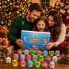 Salamander Advent Calendar Christmas Calendar, Countdown with 24 Squeeze Toys, Days Mini Toy Gift Box for Holiday Kids Stress Relief Toys