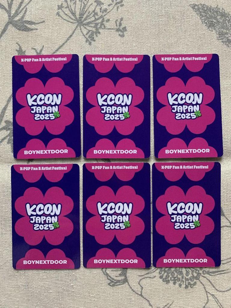 [USED] BOYNEXTDOOR KCON Japan 2025 Trading Cards (6 Cards)