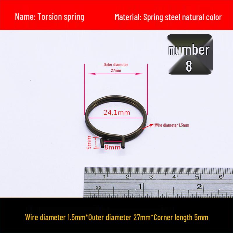Yellow Anti-Theft Door Handle Torsion Spring for Interior Sliding Doors In Hotels and Bathrooms