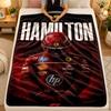 Coperta di Flanella Lewis Hamilton Calda Morbida Coperta Plaid per Uso Interno Divano Letto Soggiorno
