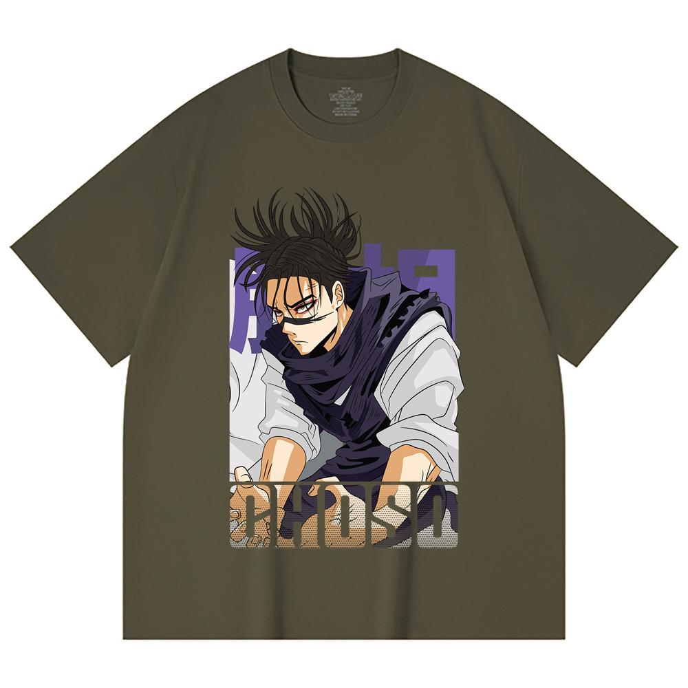 230 Gsm 100% Katoen Jujutsu Kaisen V29 Choso Print Unisex Zwaar Katoen T-shirt