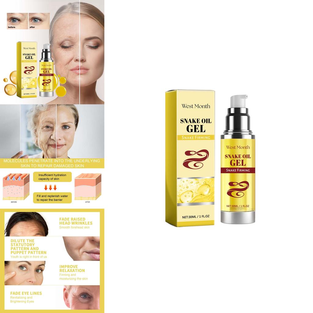 West Month Snake Oil Essence Hydrating Brightening Anti-aging Serum For Skin Radiance
