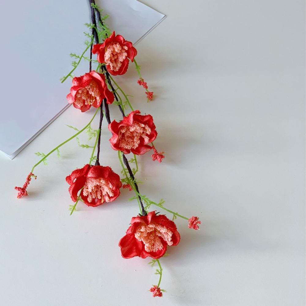 

Realistic Artificial Butterfly Flower Handmade Floral Art Simulated Rhododendron Fade-Resistant Fake Flower Party Backdrop красный
