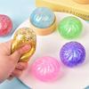 Kawaii Glitter Squeeze dumpling squishies Toy Steamed Bun Stress Relief Soft TPR Squishy with Steamer Box for Kids And Adults