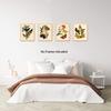 Retro Botanical Butterfly Wall Art, Vintage Canvas Prints, Floral Nature Aesthetic Posters for College Dorm Room Preppy Room Bedroom Decor, Set of