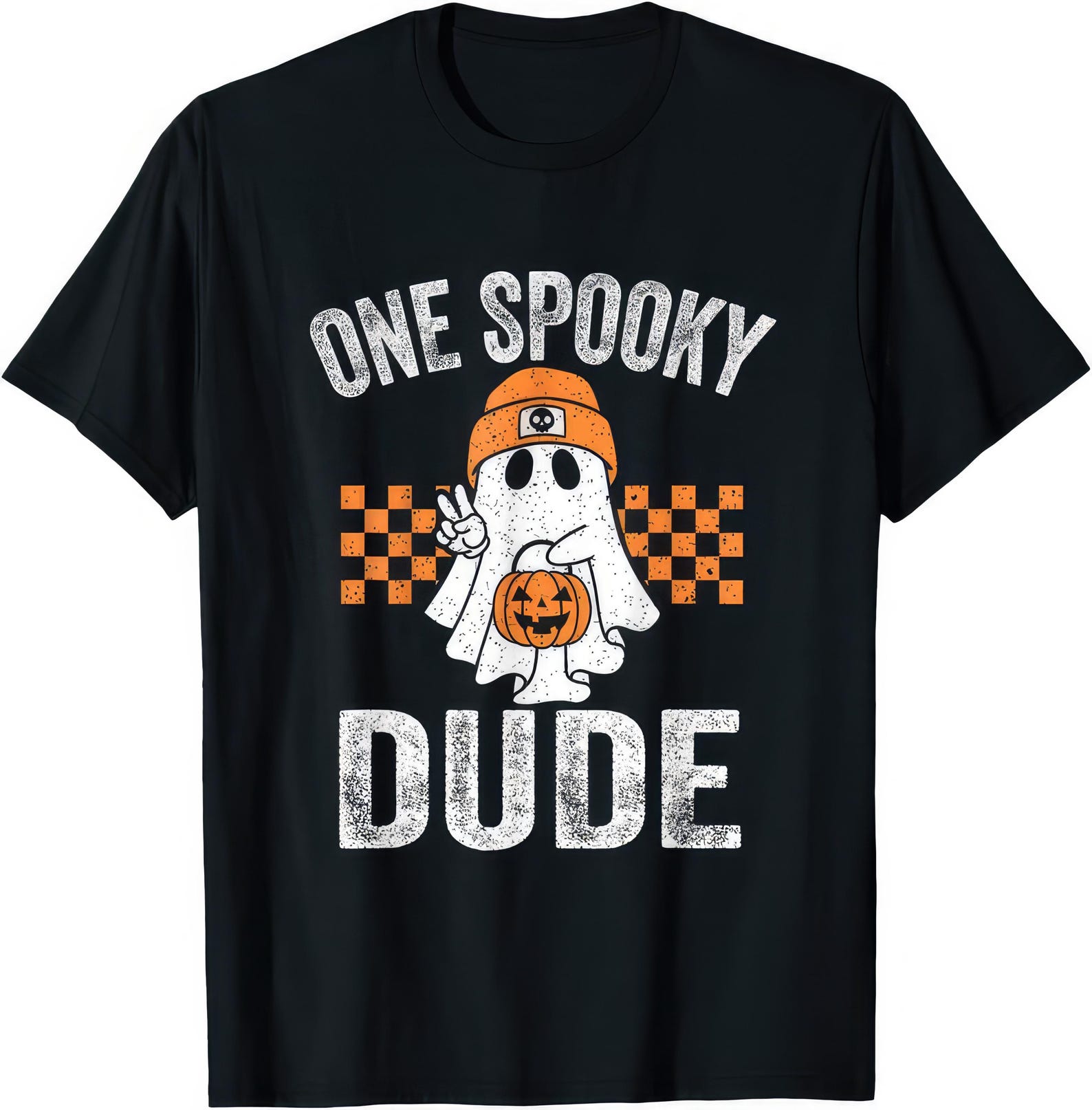 One Spooky Dude Shirt • Funny Halloween Attitude Tee • Ghost Graphic T shirt XL
