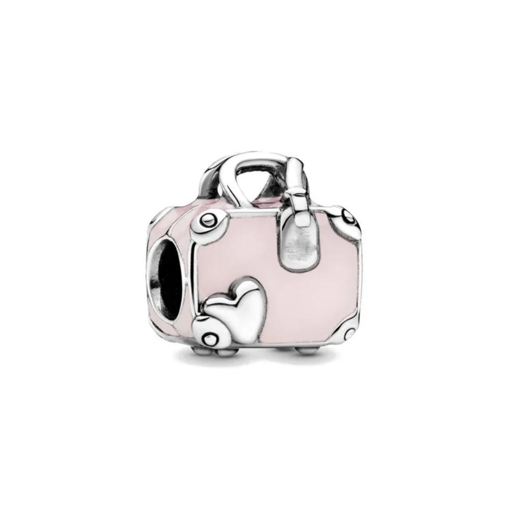 925 Silver Family Charm Fit Original Bracelet Jewelry Pendant Boy Girl Sparkling Mom Bead Sisters Dangle Plated