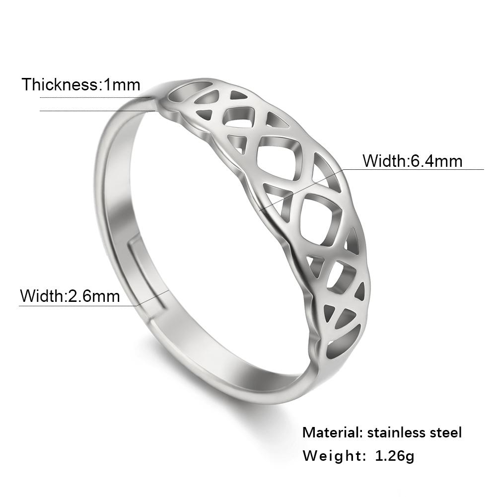 Кольцо из нержавеющей стали  Бесконечность  для женщин, мужчин, девочек, регулируемое, повседневное, кольца на палец, парные кольца, ювелирное изделие, подарок на годовщину resizable