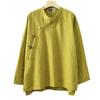 Women Vintage Cotton Linen Shirts and Stand Long Sleeve Spring Chinese Style Button Loose Blouses Shirts