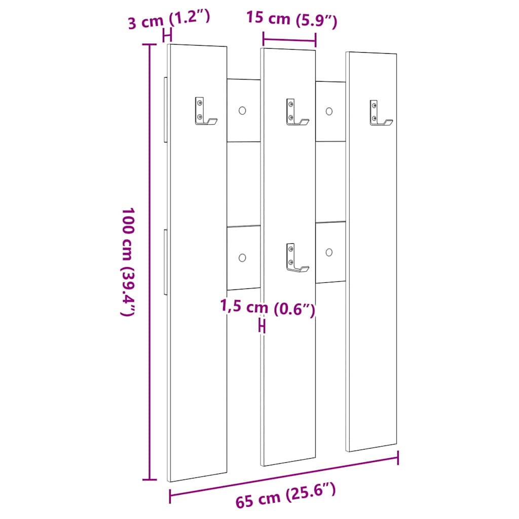 Wall Mounted Nightstand Wall Bracket Smoked Oak