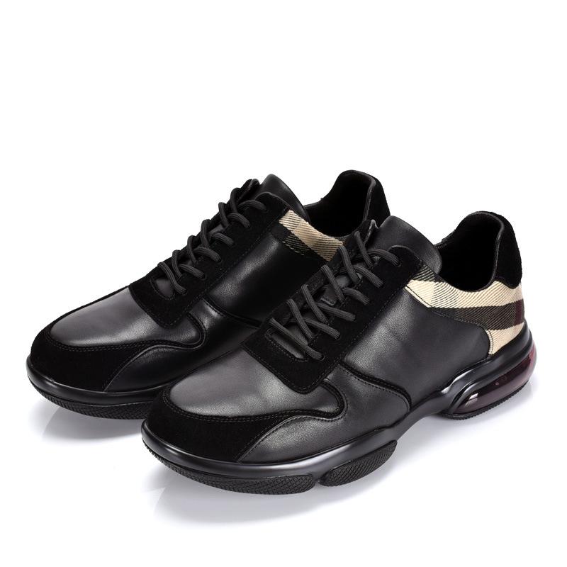 

Новые товары Мужская легкая роскошная обувь премиум-класса Sense из чистой кожи на воздушной подушке Удобная мужская обувь Модная универсальная повседневная обувь Красивая тенденция 44 чёрный