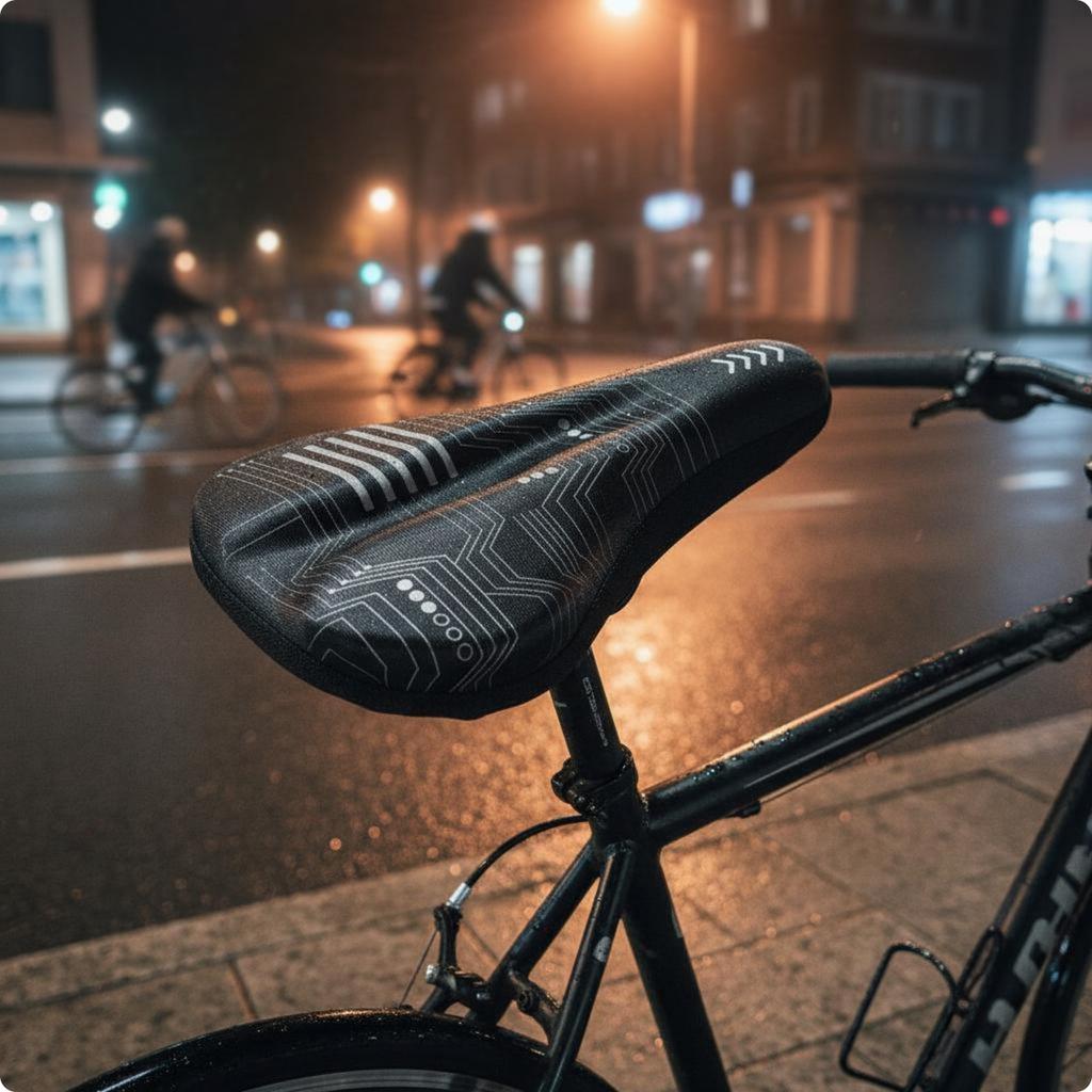 Padded Bike Saddle Cover Nonslip Bike Seat Cover Silicone Two-Wheeler Seat Pad Breathable Gel Saddle Pad Wear-Resistant