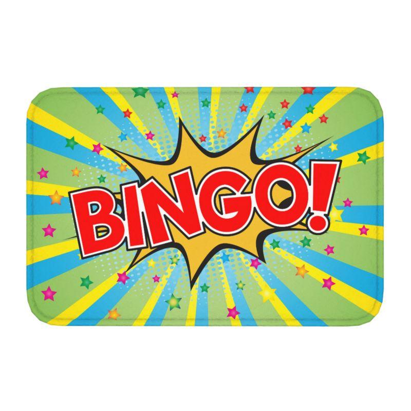 Game Bingo Doormat Mat Anti-Slip Kitchen Bathroom Toilet Rug Carpet 40*60cm