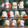 Chinese Cultural Collectible Pvc Lucky Cat Figurine For Gift And Decoration