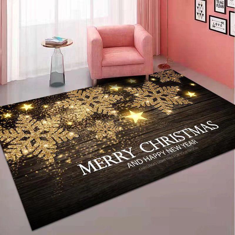 Christmas Door Carpet Floor Mat Halloween Living Room Coffee Table Mat Bathroom Thickened Non-slip Floor Mat