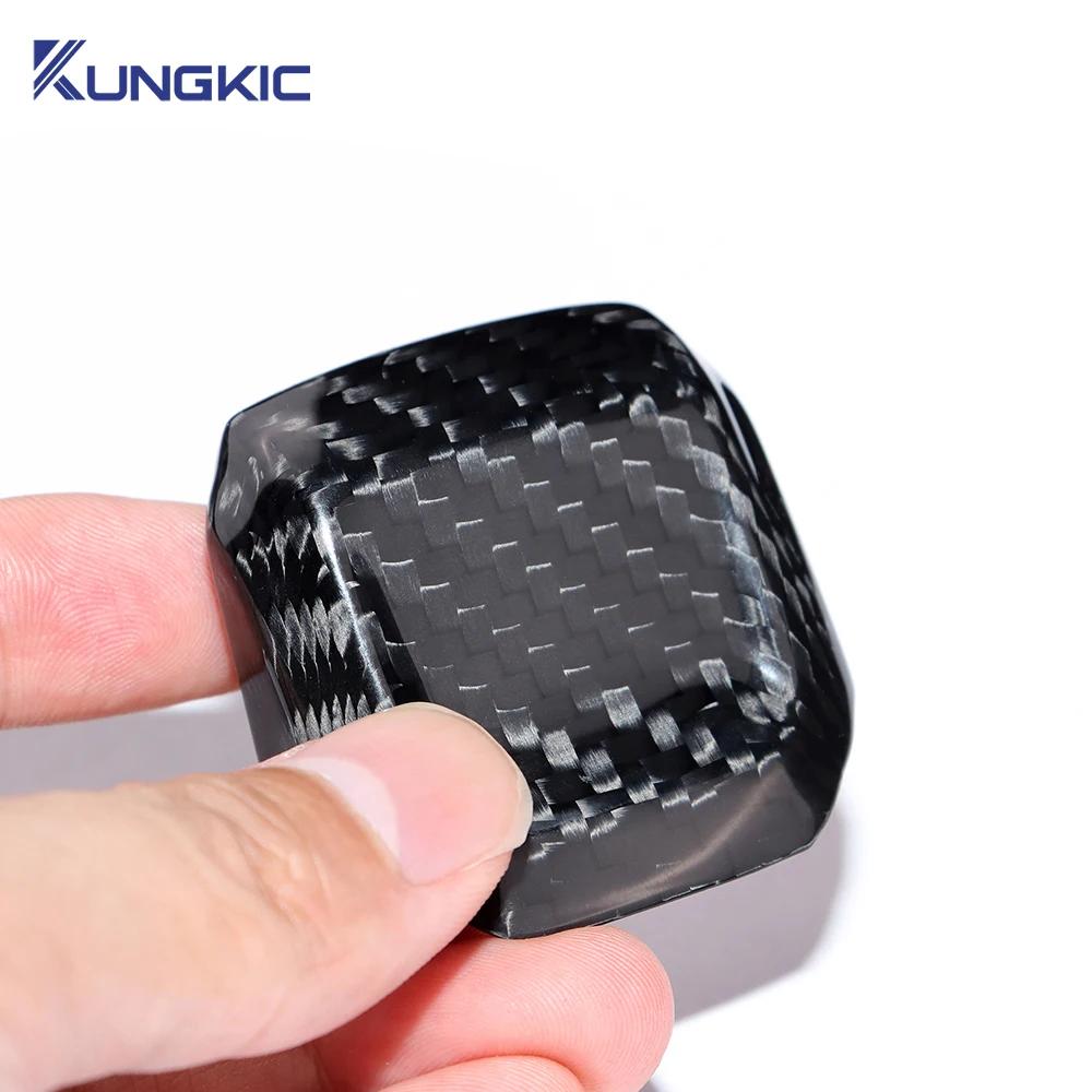 wszcr5 Hard Dry Carbon Fiber For Seat Leon MK4 Cupra Leon Cupra Formentor 2020 2021 2022 2023 2024 2025 Gear Shift Knob Trim Sticker