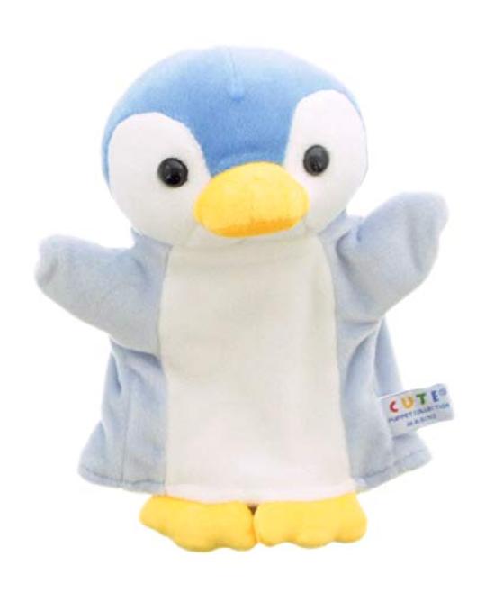 

PUPPET COLLECTION MARINE Baby Penguin Hand Puppet Blue Kids