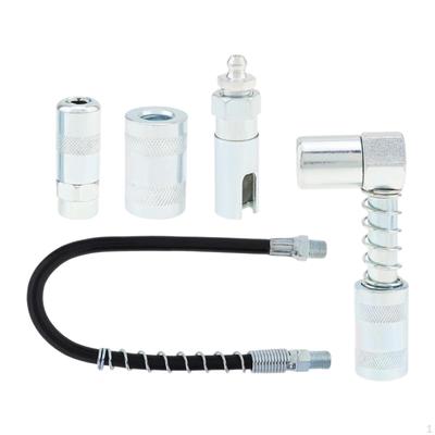 Grease Accessory Kit Flexible Hose Portable Maintenance Coupler Adapter Machine Set