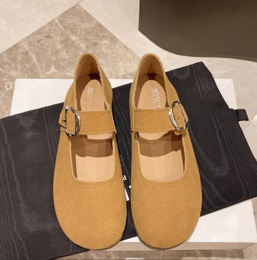 French Flat Mary Jane Shoes Women's New Retro All-match Light Loafers Women Soft-soled Driving Shoes Moccasin Zapatos