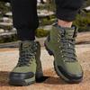 Chaussures de Randonnée Extérieure Homme Lacets Antidérapantes Montantes Chaussures Homme Confortables à Semelles Épaisses Durables Chaussures de Sport Décontractées Homme