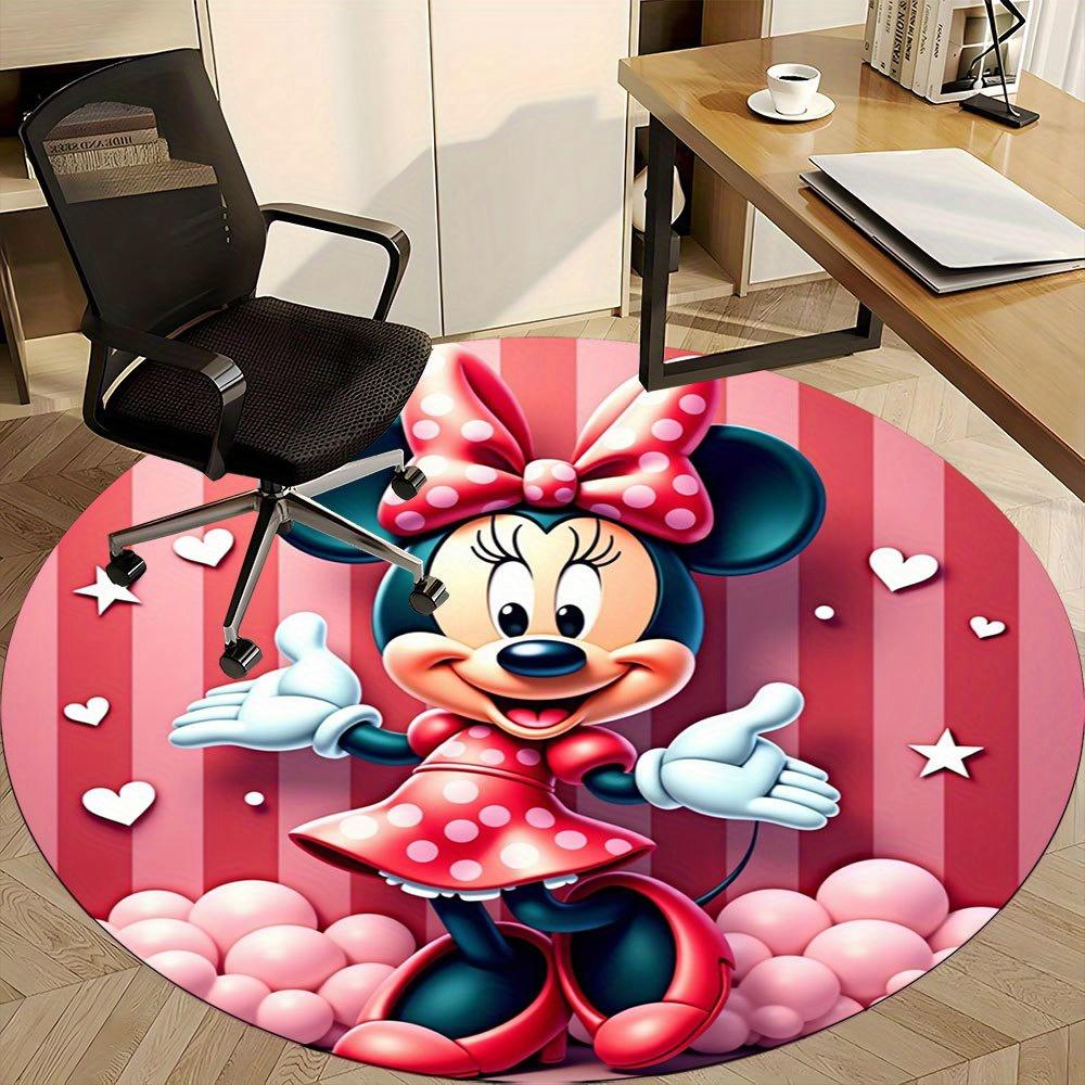 

1pc Adorable Cartoon Design Round Rug - Perfect for Home Office Decor, Non-Slip Mat for Chairs, Ideal Gift Idea -C41142 80cm by 80cm