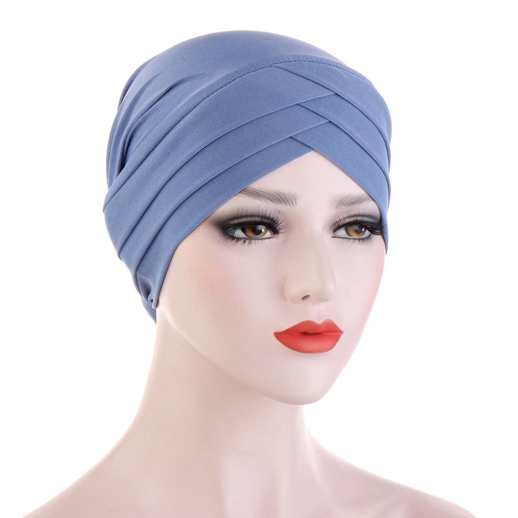 JTVOVO RUNMEIFA 2024 New Modal Full Wrapped Forehead Cross Inner Headscarf Balaclava Elastic Beanie Muslim Women Stylish Hijab