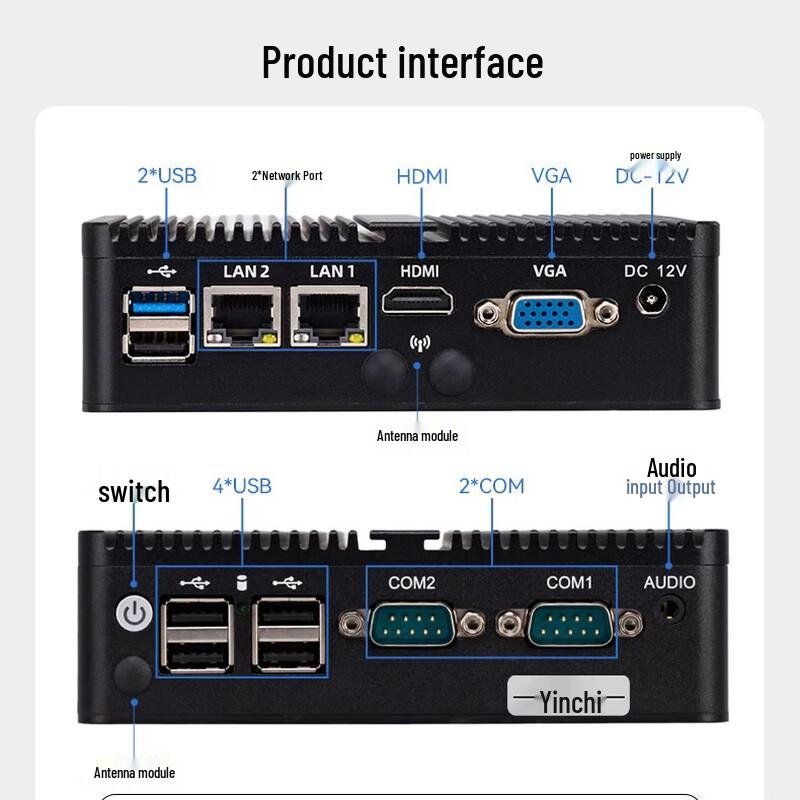 INCEER Fanless Embedded Mini Industrial PC (CN version)