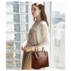 Oily Wax Leather Handbag Niche High-end Commuter Shoulderbag Female Large-capacity Messenger Bag