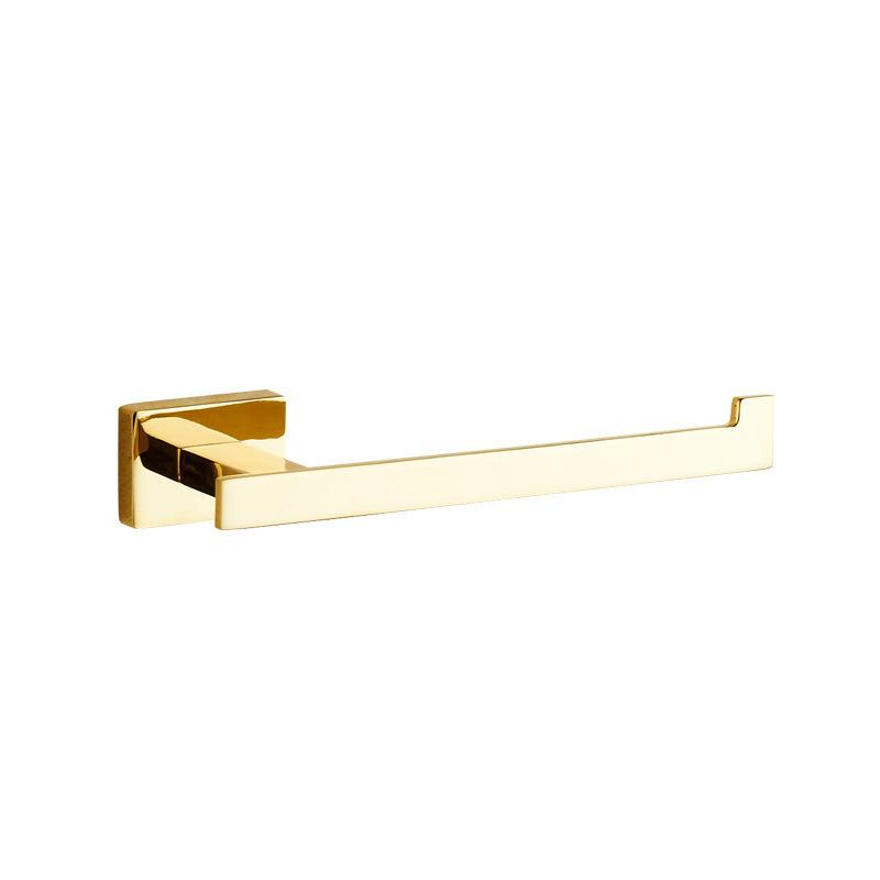 Tuqiu Gold Towel Ranger Brass Towel Holder Wall Mounted Towel Rack, Paper Holder ,Robe Hook Bathroom Accessory