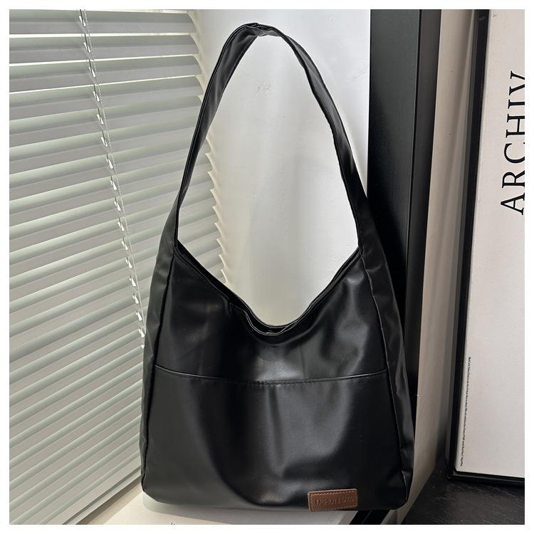 Large Capacity Retro Casual New Texture Solid Color Simple Casual Shoulder Underarm Tote Women's Bag