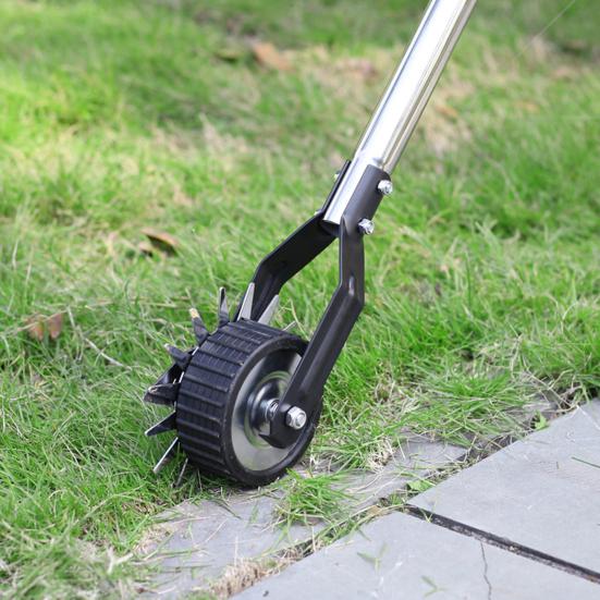 Obrotowa ręczna obrzynarka do trawnika z długim uchwytem Konstrukcja z ostrymi zębami Regulowana długość Odporna na rdzę Obrzynarka do trawnika Narzędzie ogrodowe