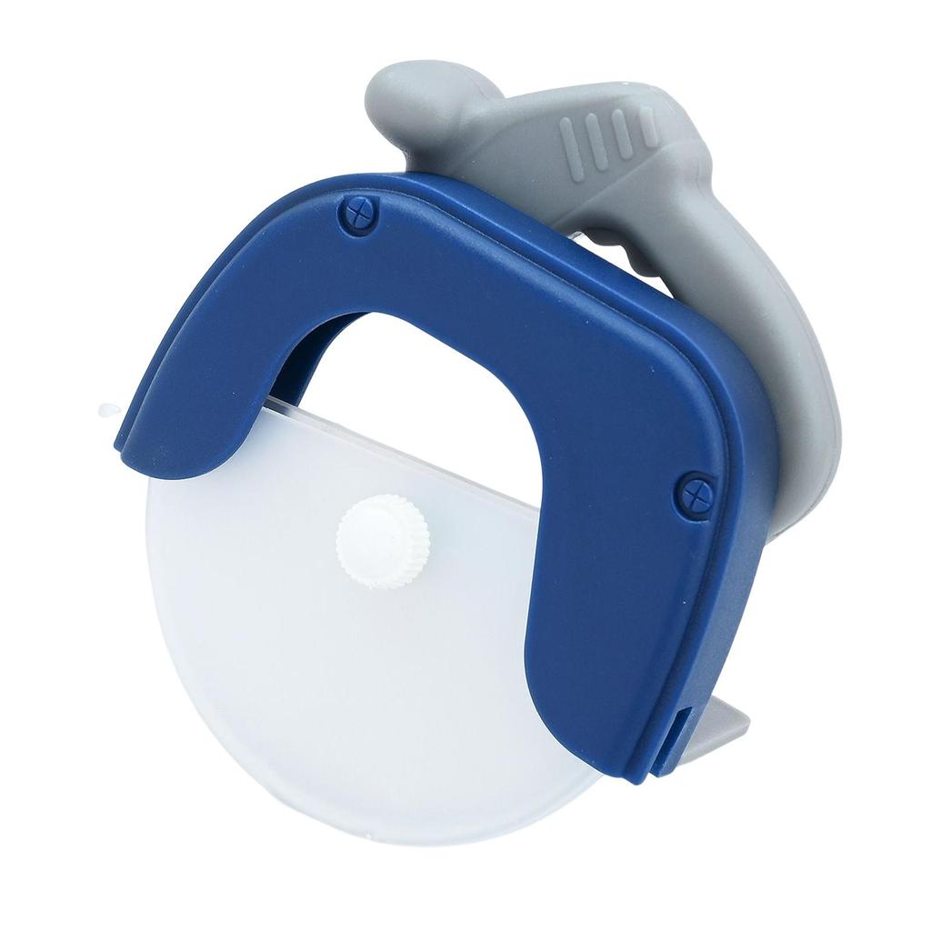 Large Pizza Cutter Wheel Pie Waffle Stainless Steel for Kitchen Tool Blue