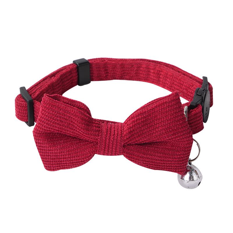 Pet Safety Bowknot Collar with Bell and Anti-Choke Buckle for Cats and Puppies