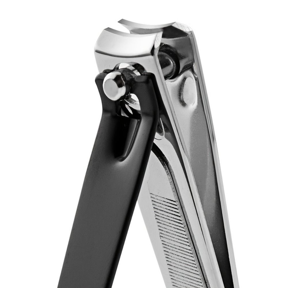 Stainless Steel Nail Nipper Black Fingernail Clipper Sharp and Durable Toenail Trimmer  Travel