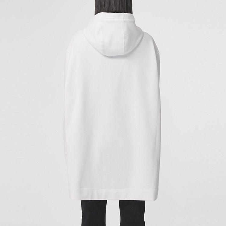 Burberry Step-hem Embroidered Hoodie 80432261