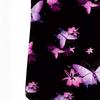 Romantic Pink Butterfly 3D Digital Print Women's Pocket V-neck Pullover Short Sleeved T-shirt Hospital Protective Apparel