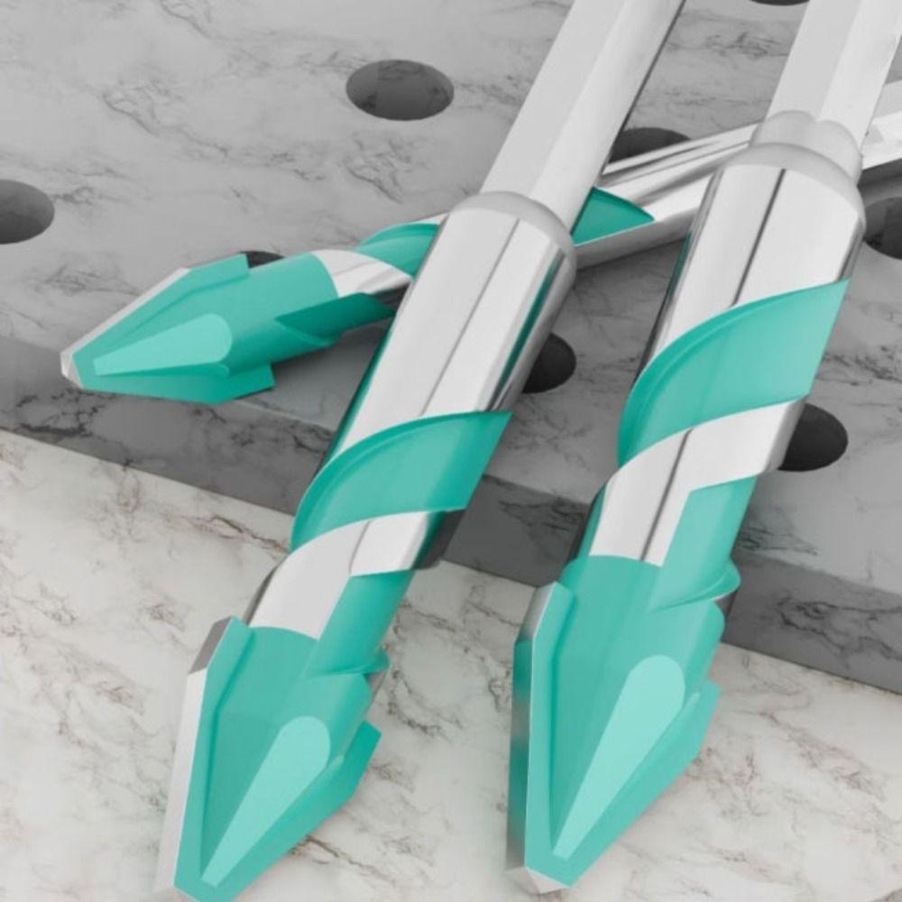 Four-Edged Sawtooth Drill Bit Serrated Skewed Head Concrete Drill Bit Tile Drill Bit  Wall Drilling