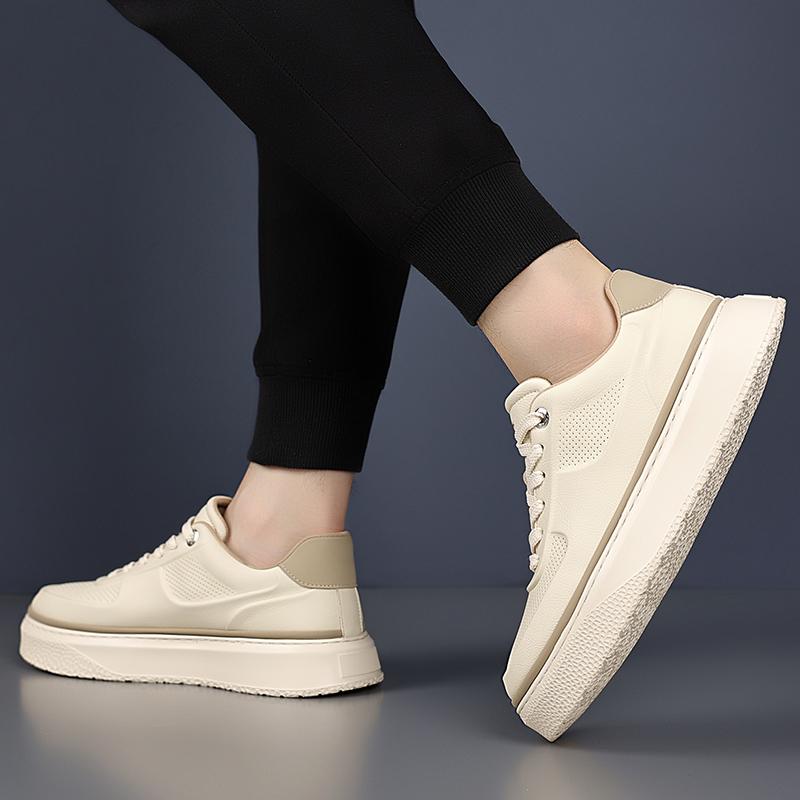 Men Shoe Leather Casual Shoes Men All-match Mens Sneakers Handmade Men's Vulcanize Shoes Luxury Brand Skate Footwear Men