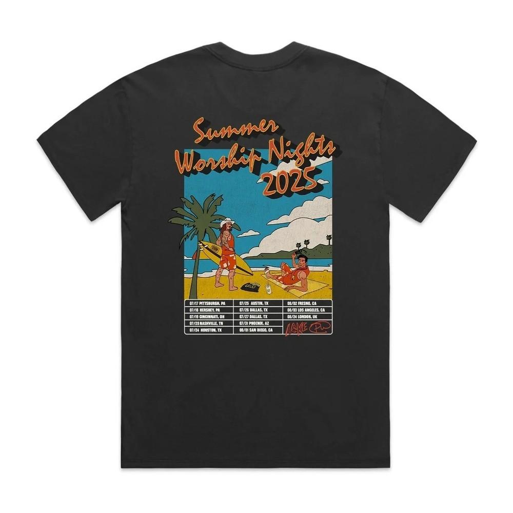 SWN 2025 Tour Summer Worship Nights Concert Phil Wickham Brandon Lake Unisex T-Shirt XXXL